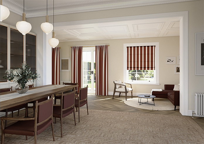 The British Stripe Co. Henry, Teignbridge No.1 - Roman Blind - Image 6